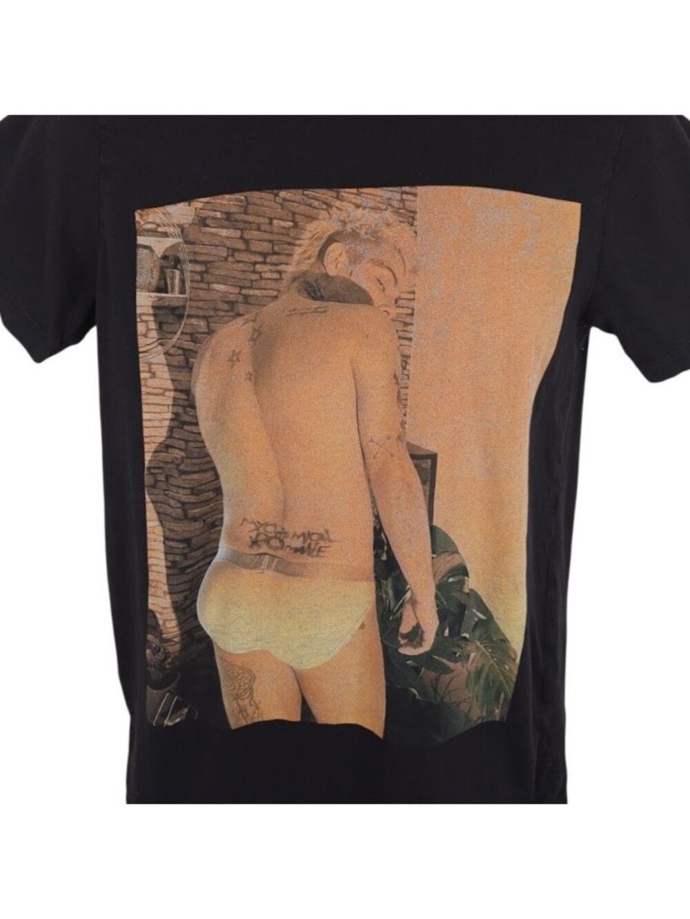 My Chemical Romance Tramp Stamp T Shirt Mens Size Medium Black MCR Band Tee